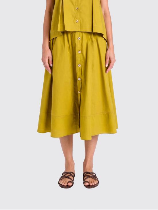 26SS 트윈셋 롱 스커트 261TT2235 12117 Forest Green
