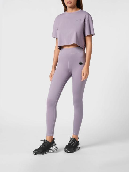 26SS 플레인스포츠 레깅스 SAECWJT2038STE003N 73 Violet - PLEIN SPORT