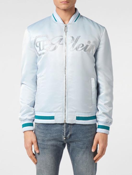 26SS 필립 플레인 봄버 자켓 PAECMRB2790PTE003N 07 Turquoise
