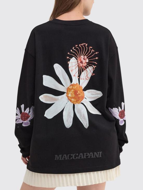 26SS 마카파니 긴팔 티셔츠 M25I1ACJR000UN00900 Black - MACCAPANI