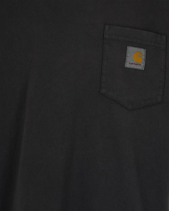 26SS 칼하트 숏슬리브 허드슨 포켓 티셔츠 I035140895F BLACK - CARHARTT