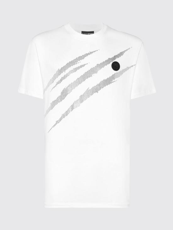 26SS 플레인스포츠 반팔 티셔츠 SAECMTK8008STE001N 0170 White - PLEIN SPORT