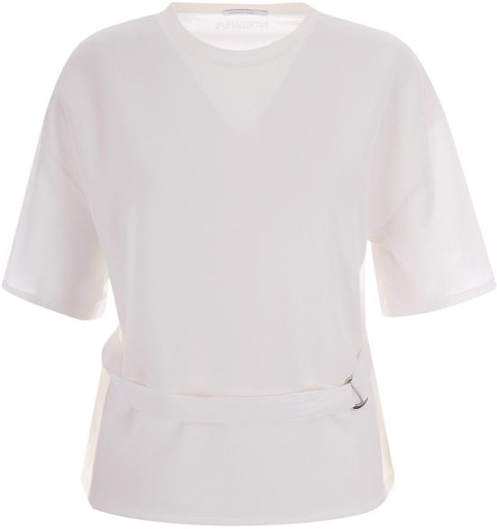 26SS 파트리지아페페 반팔 티셔츠 8M1813J394W103 WHITE