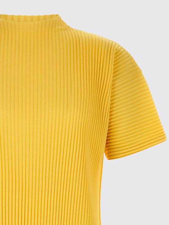 26SS 옴므 플리세 이세이 미야케 반팔 티셔츠 HP66JK033 54 Yellow - HOMME PLISSE' ISSEY MIYAKE