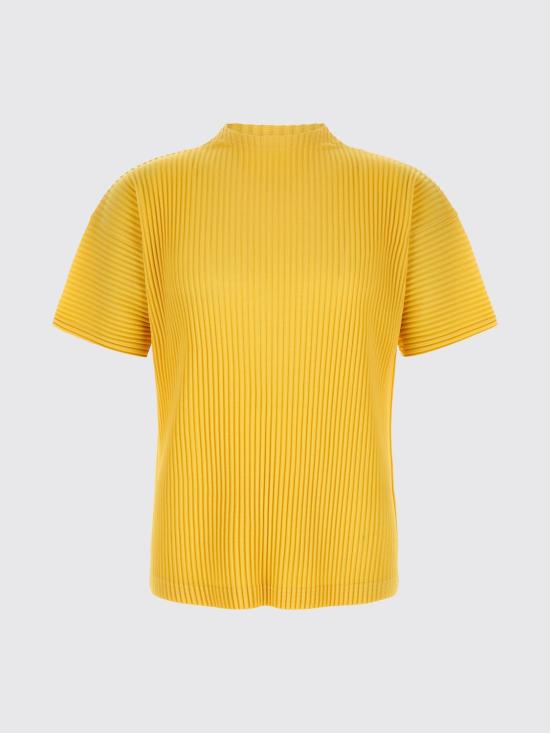 26SS 옴므 플리세 이세이 미야케 반팔 티셔츠 HP66JK033 54 Yellow - HOMME PLISSE' ISSEY MIYAKE
