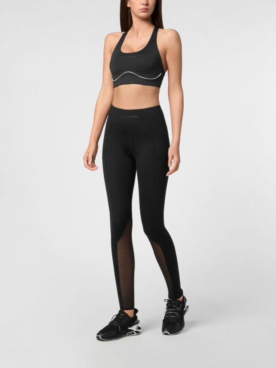 26SS 플레인스포츠 트레이닝 티셔츠 SAECWJU0078STE003N 02 Black - PLEIN SPORT