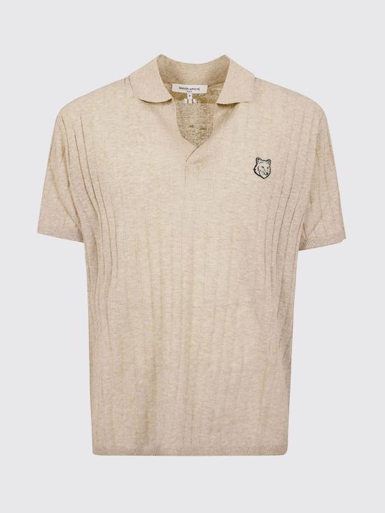 26SS 메종키츠네 폴로 티셔츠 QM00203KT1198 0430 Nude - MAISON KITSUNE