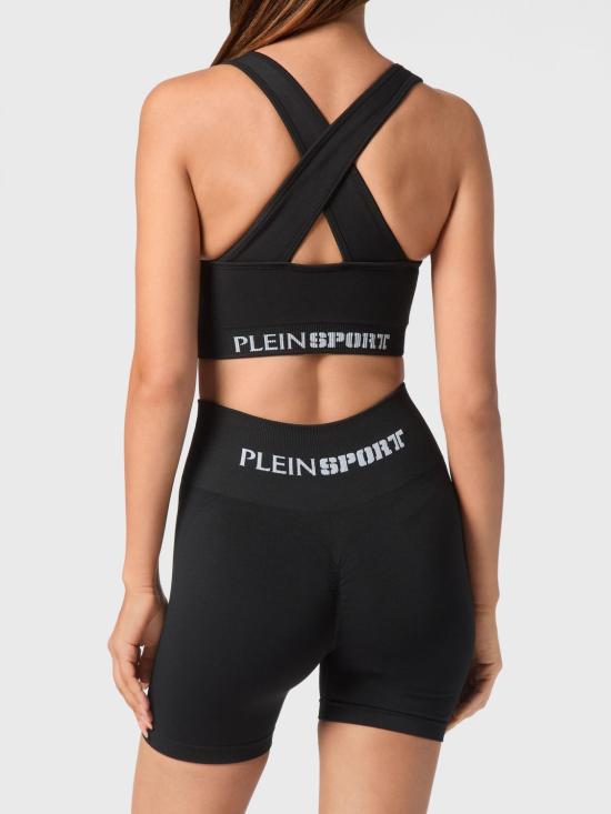 26SS 플레인스포츠 트레이닝 티셔츠 SAECWJU0081STE003N 02 Black - PLEIN SPORT