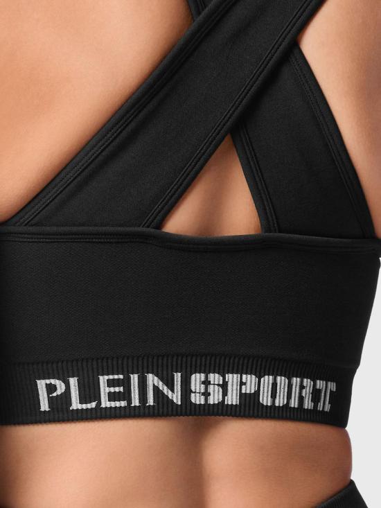 26SS 플레인스포츠 트레이닝 티셔츠 SAECWJU0081STE003N 02 Black - PLEIN SPORT