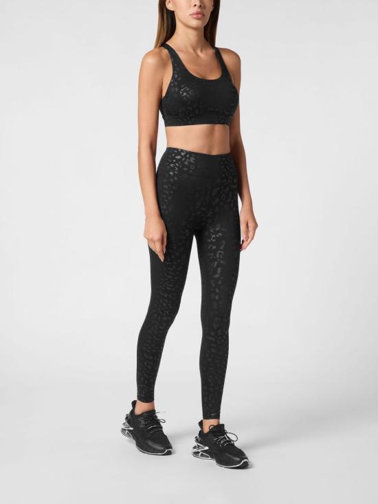 26SS 플레인스포츠 트레이닝 티셔츠 SAECWJU0075STE003N 02 Black - PLEIN SPORT