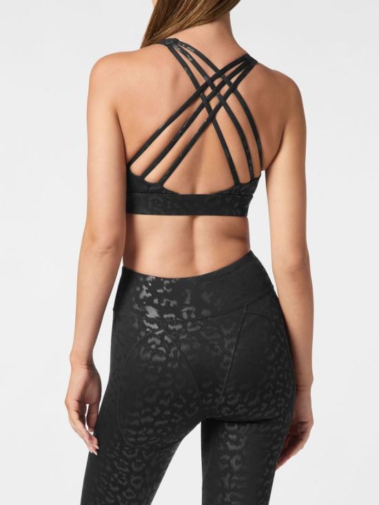 26SS 플레인스포츠 트레이닝 티셔츠 SAECWJU0075STE003N 02 Black - PLEIN SPORT