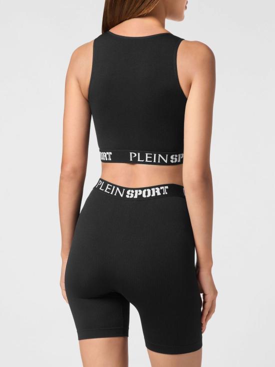 26SS 플레인스포츠 트레이닝 티셔츠 SAECWJU0084STE003N 02 Black - PLEIN SPORT