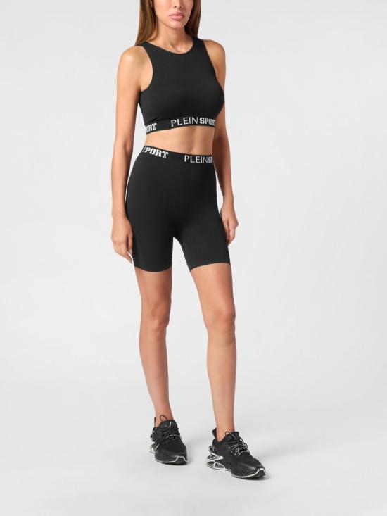 26SS 플레인스포츠 트레이닝 티셔츠 SAECWJU0084STE003N 02 Black - PLEIN SPORT