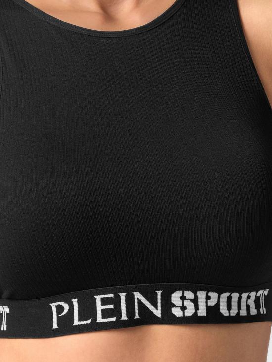 26SS 플레인스포츠 트레이닝 티셔츠 SAECWJU0084STE003N 02 Black - PLEIN SPORT
