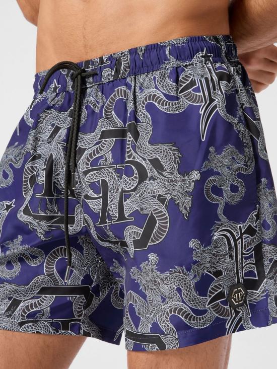 26SS 필립 플레인 스윔팬츠 SAECMMT0379PNY002N 24 Navy - PHILIPP PLEIN
