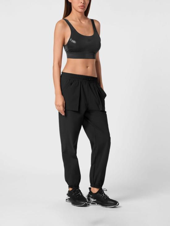 26SS 플레인스포츠 트레이닝 티셔츠 SAECWJU0074STE003N 02 Black - PLEIN SPORT
