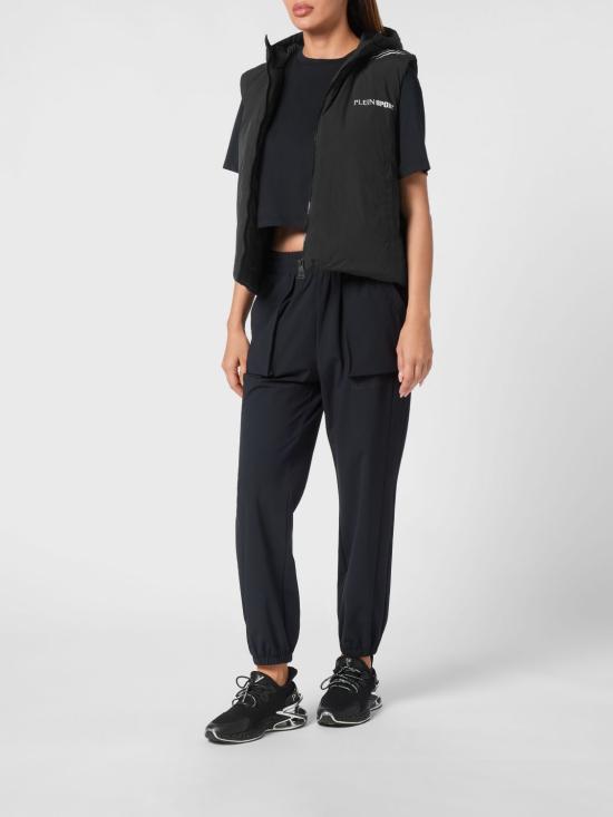 26SS 플레인스포츠 베스트 SAECWRC0127STE003N 02 Black - PLEIN SPORT