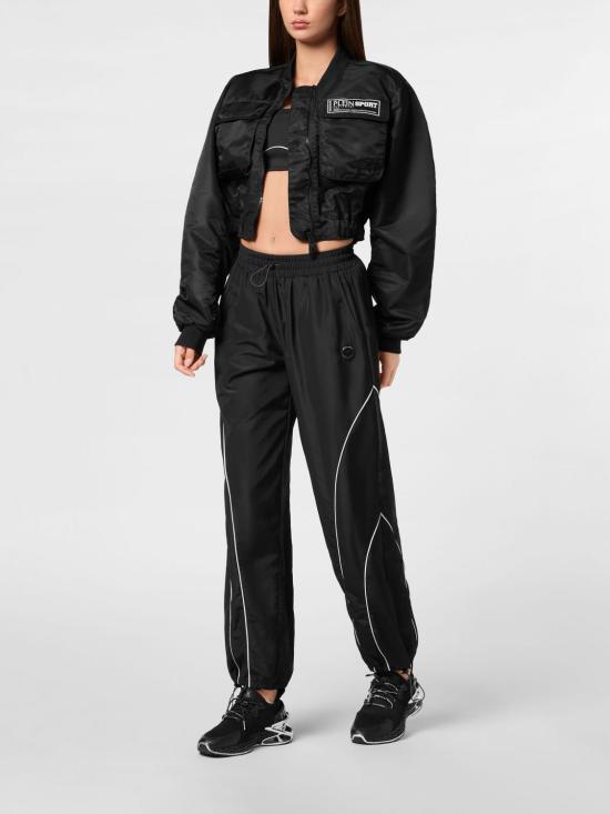 26SS 플레인스포츠 봄버 자켓 SAECWRB1480STE003N 02 Black - PLEIN SPORT