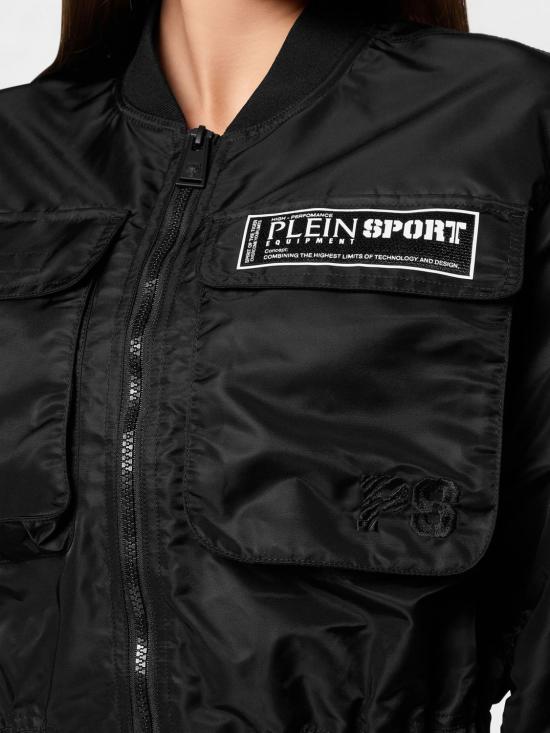 26SS 플레인스포츠 봄버 자켓 SAECWRB1480STE003N 02 Black - PLEIN SPORT