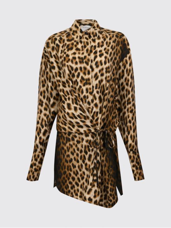 26SS 스포트막스 숏 원피스 2612221072600 001 Brown - SPORTMAX