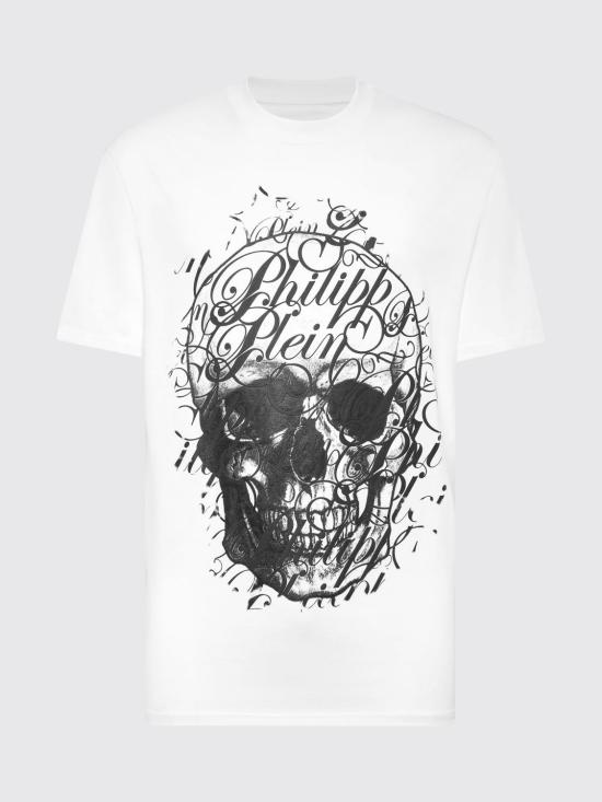 26SS 필립 플레인 반팔 티셔츠 PAECMTK8254PJY002N 01O White - PHILIPP PLEIN