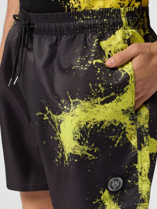 26SS 플레인스포츠 숏팬츠 UAECMMT0405SXV005N 02 Black - PLEIN SPORT