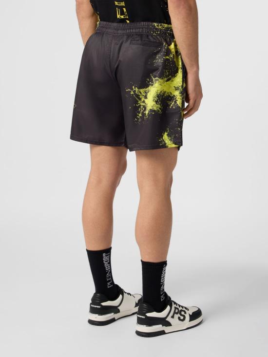 26SS 플레인스포츠 숏팬츠 UAECMMT0405SXV005N 02 Black - PLEIN SPORT