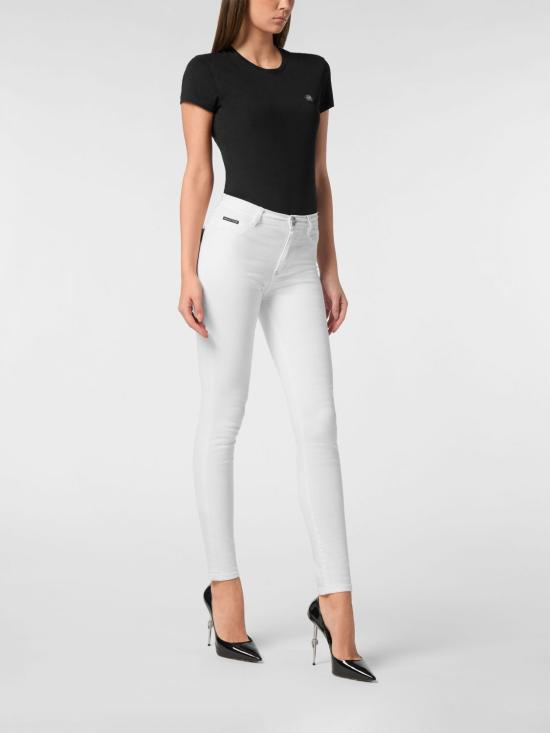 26SS 필립 플레인 데님 팬츠 PAECWDT2782PDE004N 01SO White - PHILIPP PLEIN