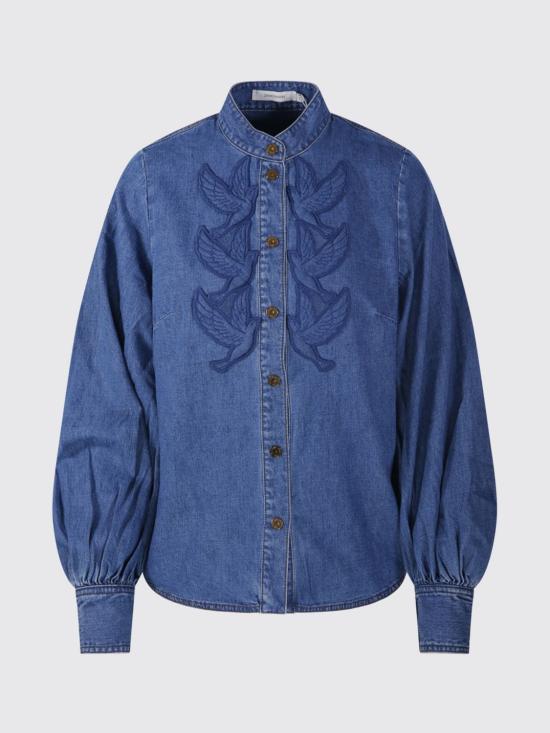 26SS 짐머만 데님 셔츠 8761TS26R BAY Blue - ZIMMERMANN