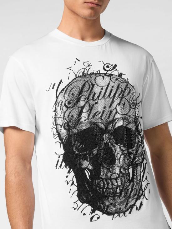 26SS 필립 플레인 반팔 티셔츠 PAECMTK8253PJY002N 01 White - PHILIPP PLEIN