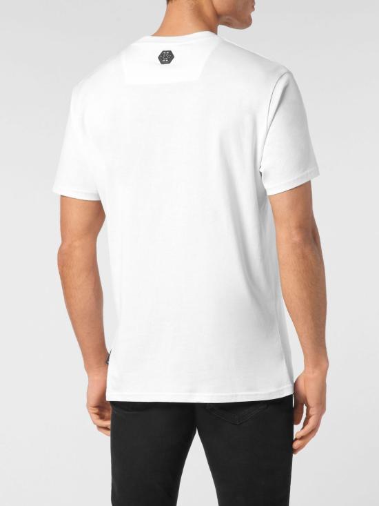 26SS 필립 플레인 반팔 티셔츠 PAECMTK8253PJY002N 01 White - PHILIPP PLEIN