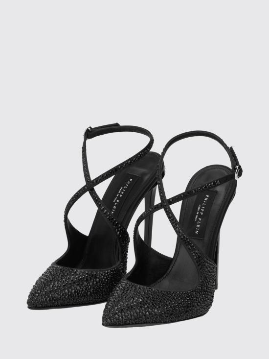 26SS 필립 플레인 힐/펌프스 PAESWSD0629PLE010N 0202 Black - PHILIPP PLEIN