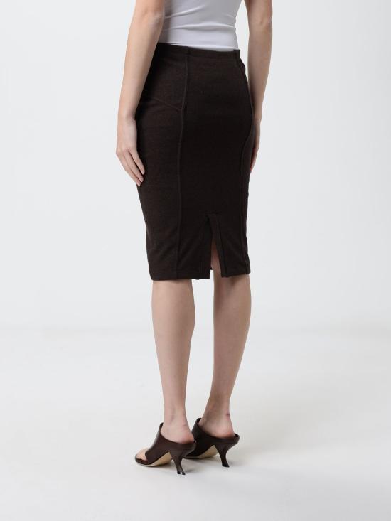 26SS 마리아노 미디 스커트 MGSS26SK01876 27 Brown - MAGLIANO