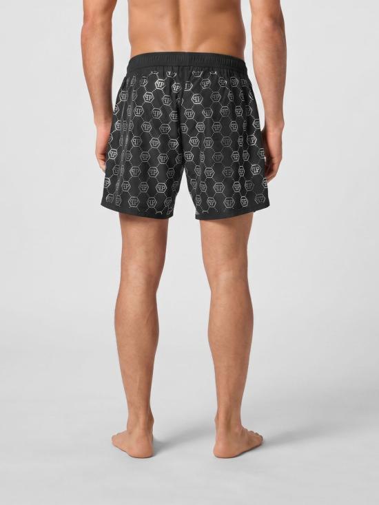 26SS 필립 플레인 스윔팬츠 SAECMMT0382PNY002N 0270 Black 1 - PHILIPP PLEIN