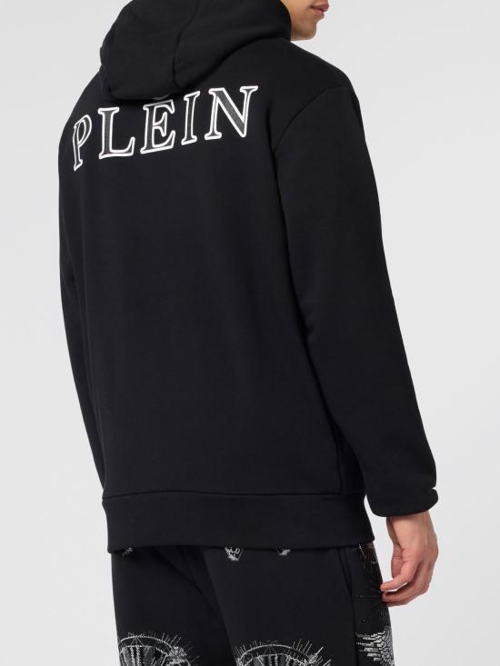 26SS 필립 플레인 후드 티셔츠 PAECMJB3612PTE003N 0202 Black - PHILIPP PLEIN