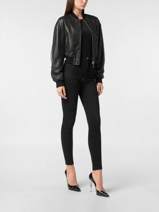 26SS 필립 플레인 바이커 자켓 PAECWLB1149PLE010N 02 Black - PHILIPP PLEIN
