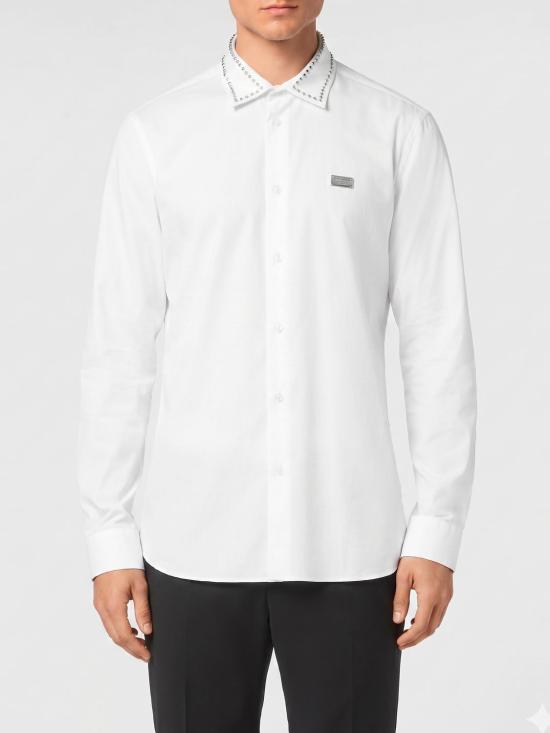 26SS 필립 플레인 긴팔 셔츠 SAECMRP2211PTE003N 01 White