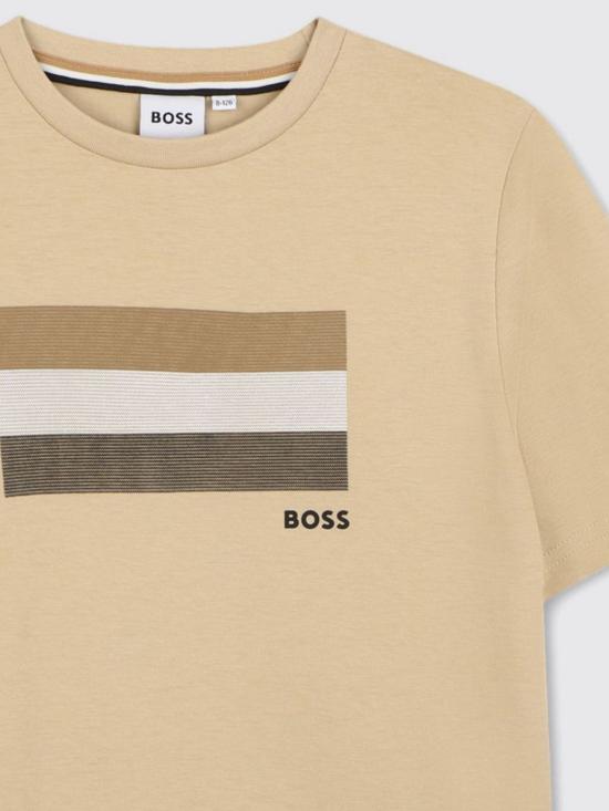 26SS [키즈] 보스 티셔츠 J52979 249 Beige - BOSS