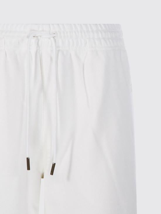 26SS 버버리 체크 트리밍 코튼 트랙 팬츠 8123343 White - BURBERRY
