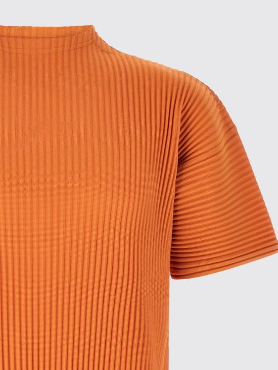26SS 옴므 플리세 이세이 미야케 반팔 티셔츠 HP66JK033 47 Orange - HOMME PLISSE' ISSEY MIYAKE