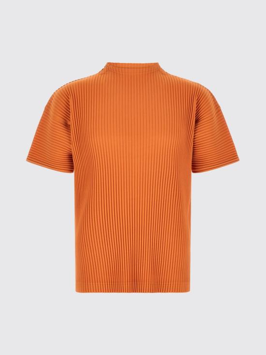 26SS 옴므 플리세 이세이 미야케 반팔 티셔츠 HP66JK033 47 Orange - HOMME PLISSE' ISSEY MIYAKE