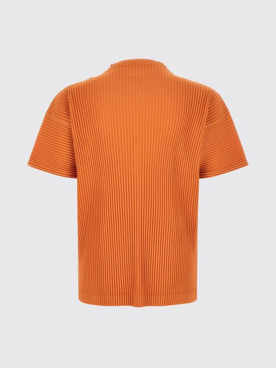 26SS 옴므 플리세 이세이 미야케 반팔 티셔츠 HP66JK033 47 Orange - HOMME PLISSE' ISSEY MIYAKE