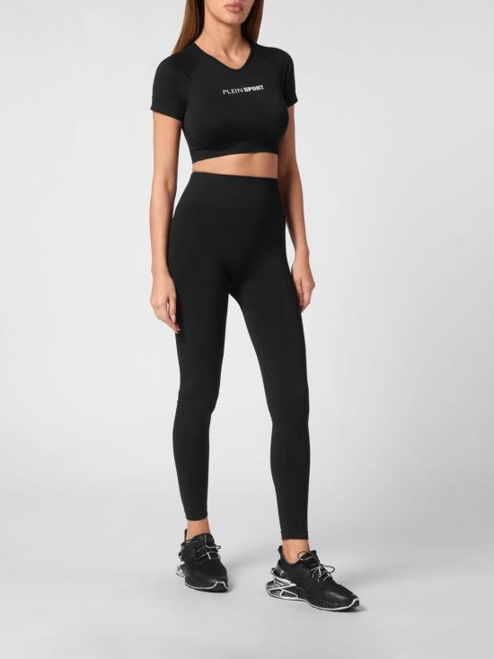 26SS 플레인스포츠 레깅스 SAECWJT2054STE003N 02 Black - PLEIN SPORT