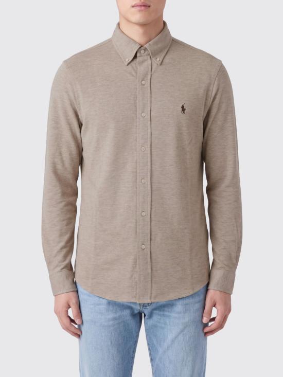 26SS 폴로 랄프로렌 긴팔 셔츠 710654408 062 Beige