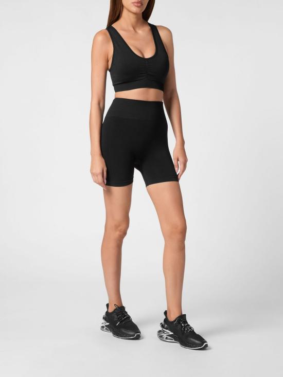 26SS 플레인스포츠 숏팬츠 SAECWJT2055STE003N 02 Black - PLEIN SPORT