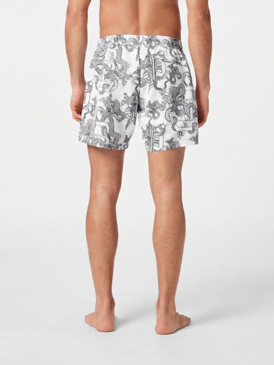 26SS 필립 플레인 스윔팬츠 SAECMMT0379PNY002N 01 White - PHILIPP PLEIN