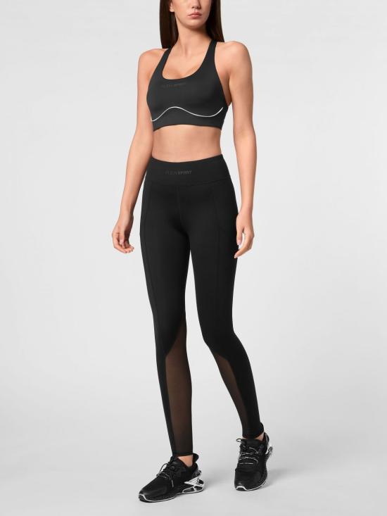 26SS 플레인스포츠 레깅스 SAECWJT2027STE003N 02 Black - PLEIN SPORT