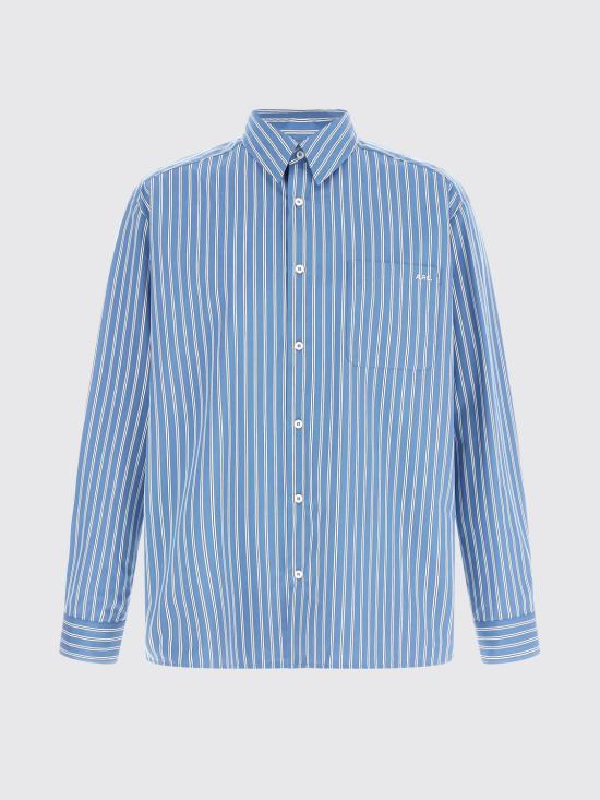26SS 아페쎄 긴팔 셔츠 COHLHH12553 IAF Blue - A.P.C.