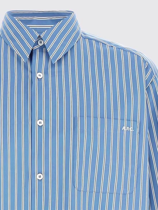 26SS 아페쎄 긴팔 셔츠 COHLHH12553 IAF Blue - A.P.C.