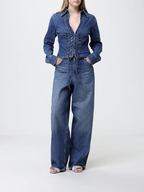 26SS 리우조 데님 자켓 UA6507D0399 79157 Navy - LIU JO